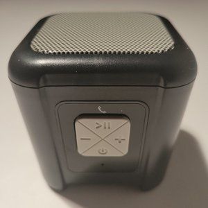 NEW MINI WATERPROOF IP57 OUTDOOR BLUETOOTH SPEAKER SPEAKERPHONE GRAY NIB!